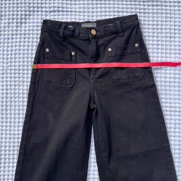 DL 1961 Lily Wide Leg Black Jeans - Picture 10 of 16